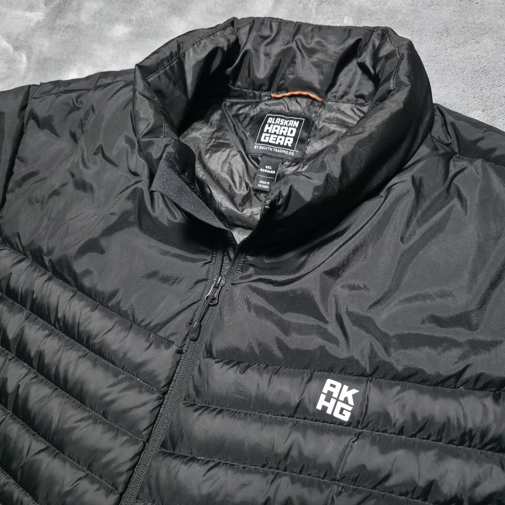 Alaskan Hardgear Goose Down Puffer Jacket Black Coat Men's Size 3XL Full Zip